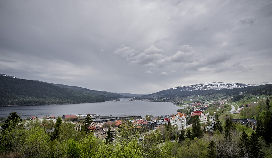 Utsikt över Åre och Åresjön